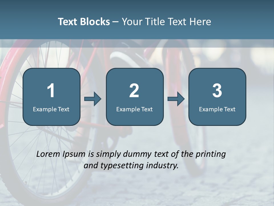 A Person Riding A Red Bike On A Street PowerPoint Template