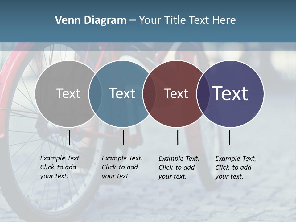 A Person Riding A Red Bike On A Street PowerPoint Template