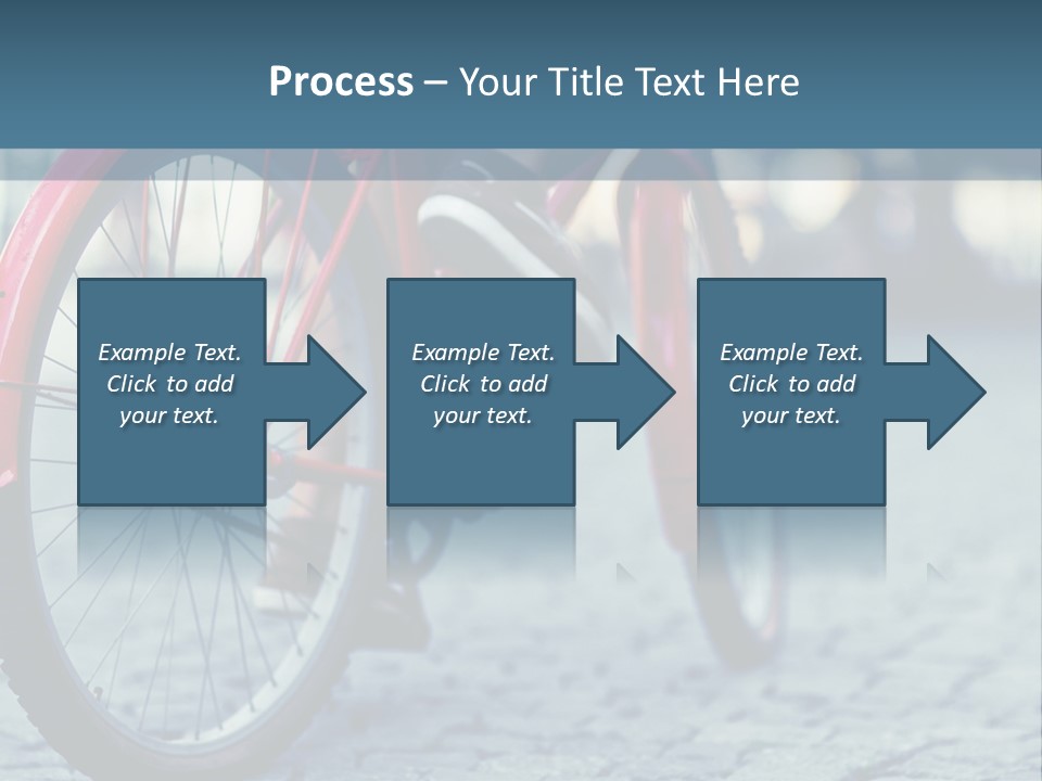 A Person Riding A Red Bike On A Street PowerPoint Template