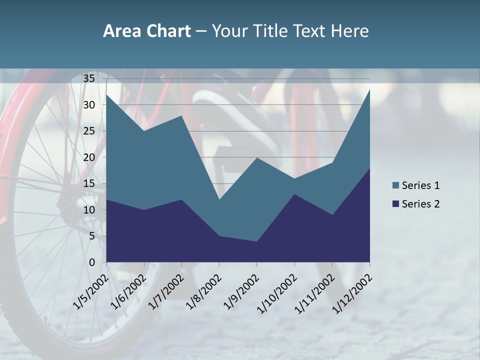 A Person Riding A Red Bike On A Street PowerPoint Template