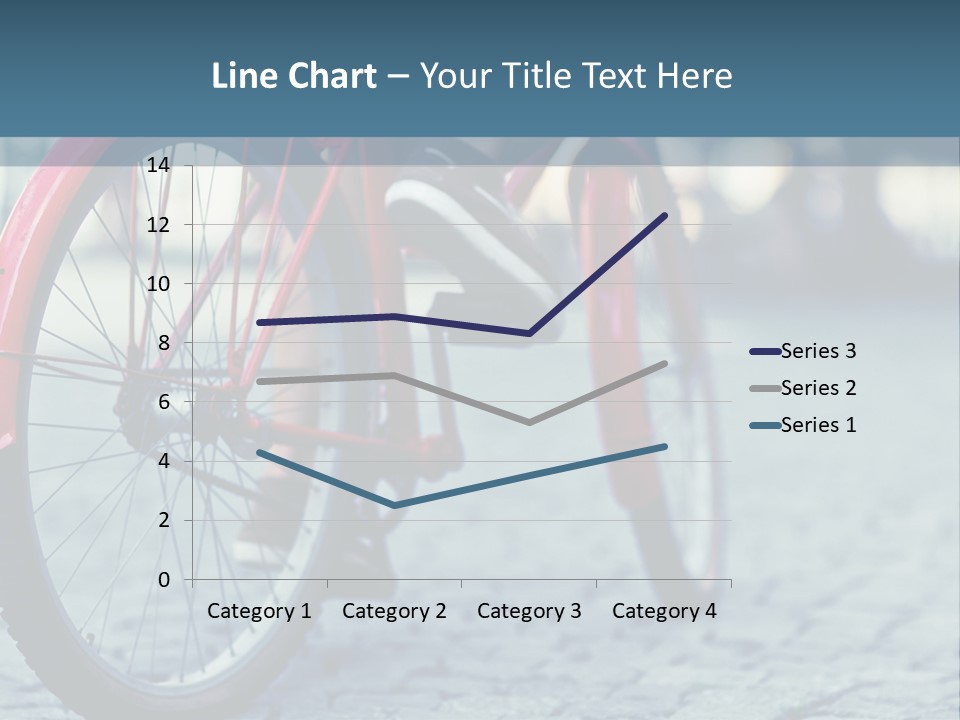 A Person Riding A Red Bike On A Street PowerPoint Template