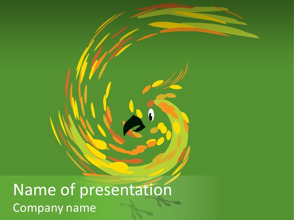 Spot Tropical Bird PowerPoint Template