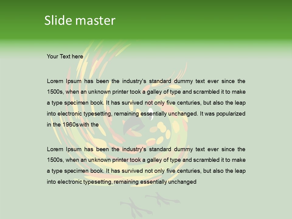 Spot Tropical Bird PowerPoint Template