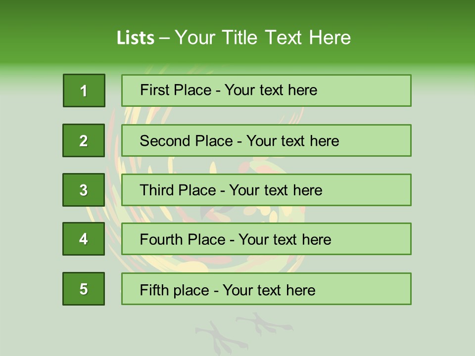Spot Tropical Bird PowerPoint Template