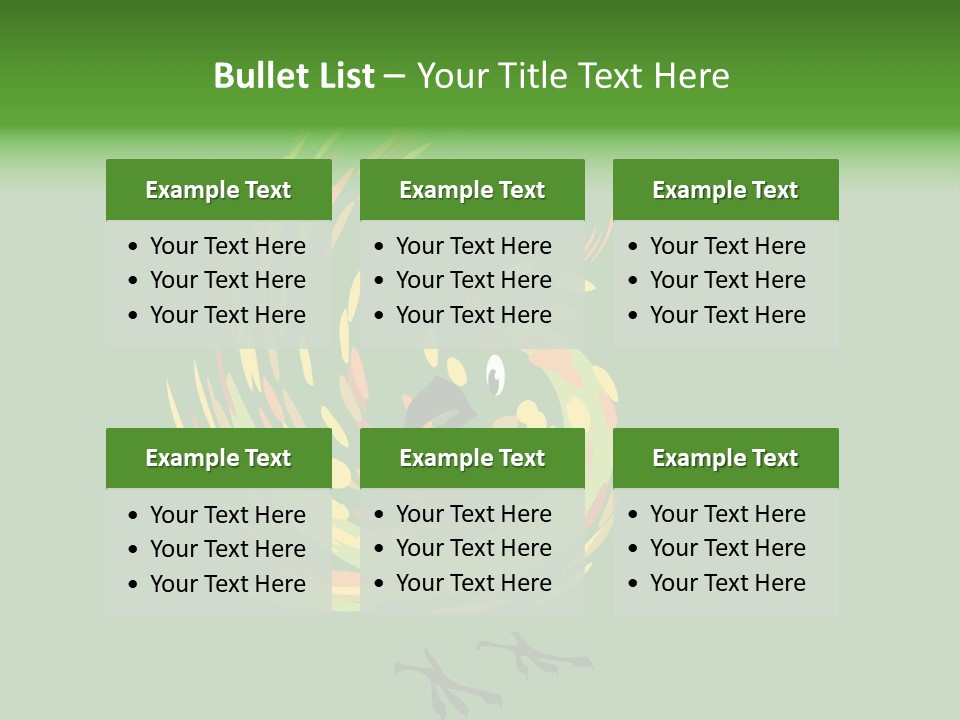 Spot Tropical Bird PowerPoint Template