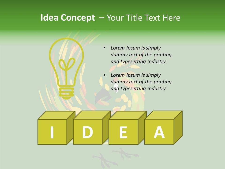 Spot Tropical Bird PowerPoint Template