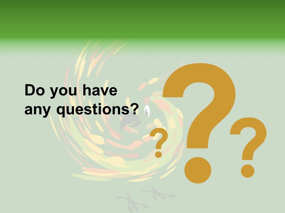 Spot Tropical Bird PowerPoint Template