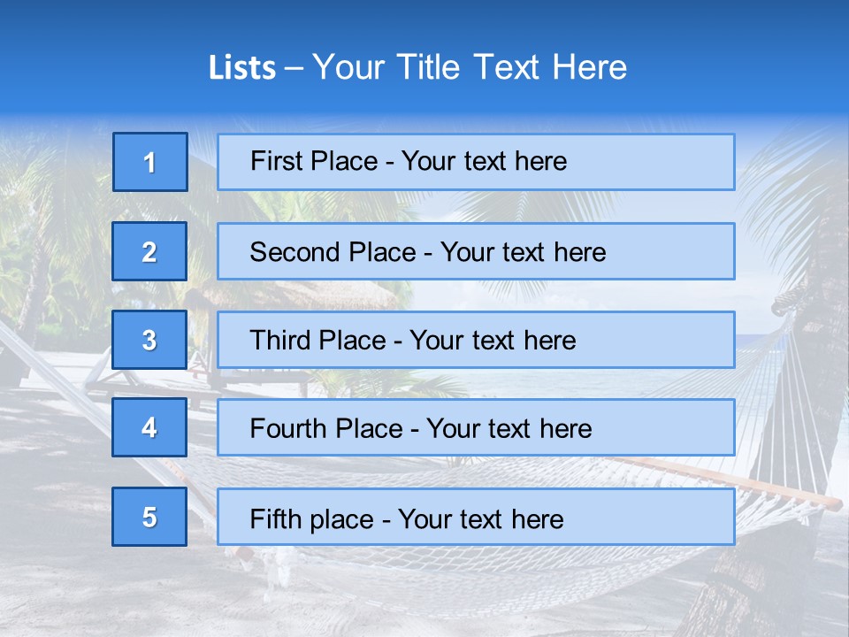 Shore Sun Sky PowerPoint Template