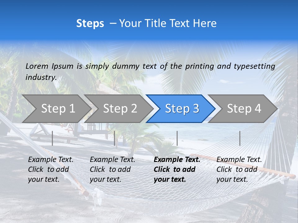 Shore Sun Sky PowerPoint Template