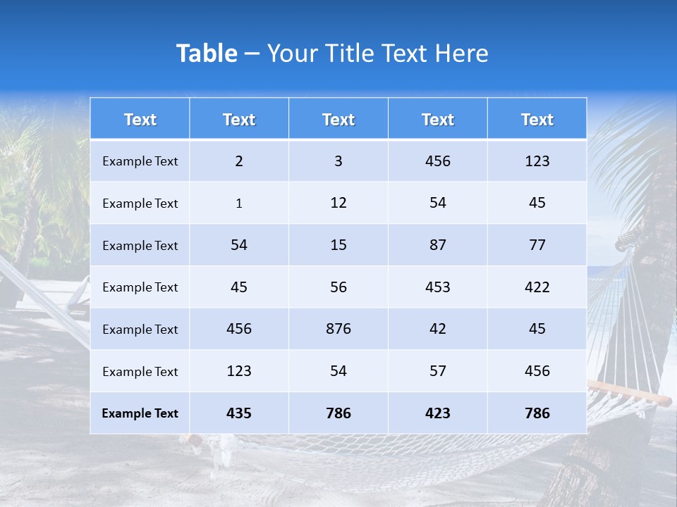 Shore Sun Sky PowerPoint Template