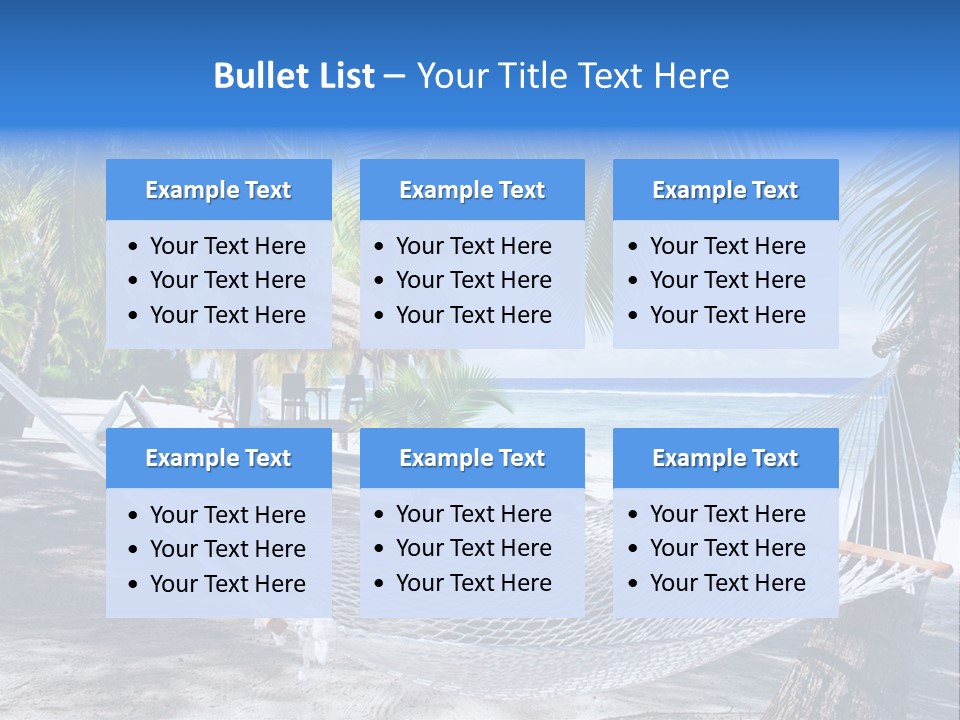 Shore Sun Sky PowerPoint Template