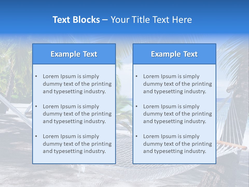 Shore Sun Sky PowerPoint Template
