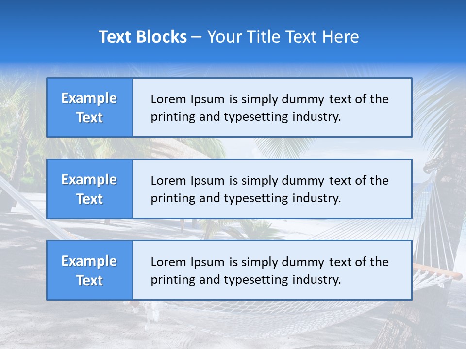 Shore Sun Sky PowerPoint Template