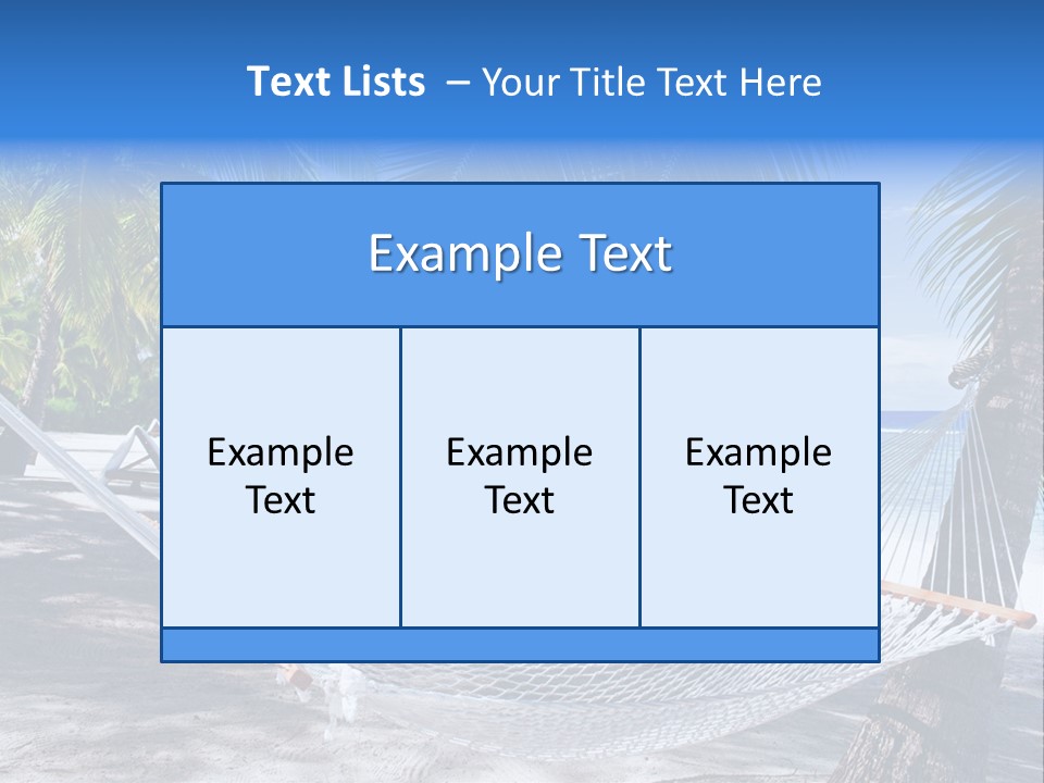Shore Sun Sky PowerPoint Template