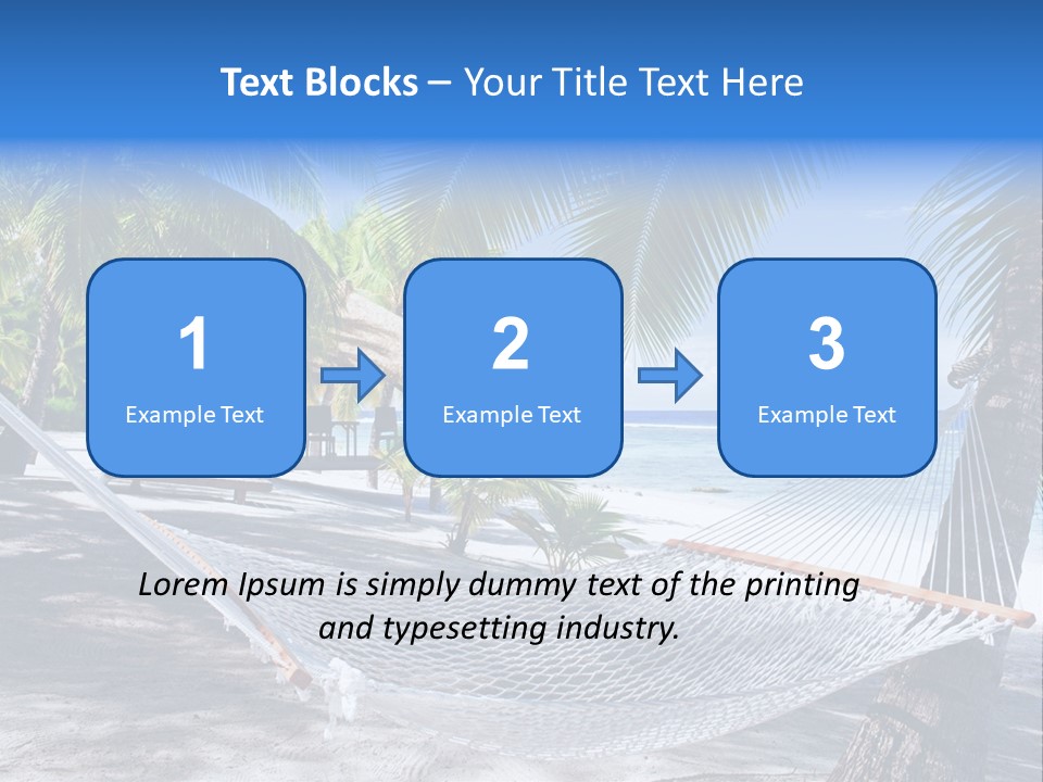 Shore Sun Sky PowerPoint Template