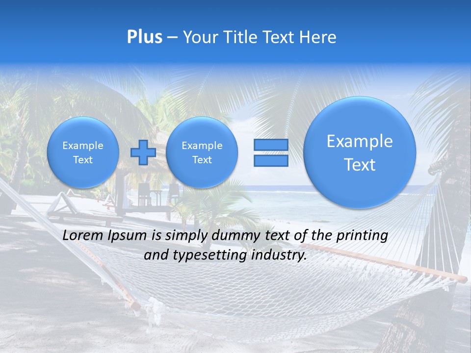 Shore Sun Sky PowerPoint Template
