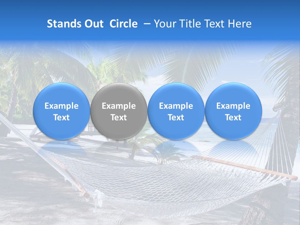 Shore Sun Sky PowerPoint Template