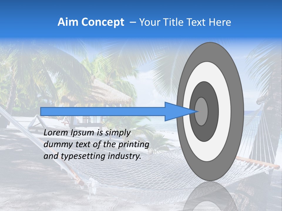 Shore Sun Sky PowerPoint Template