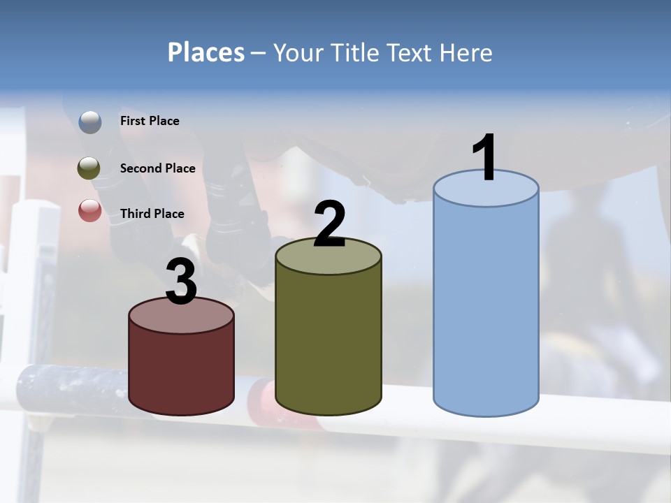 Thorough Bred Equestrian White PowerPoint Template