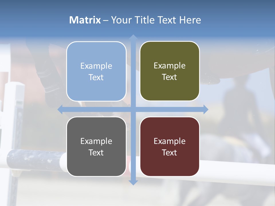 Thorough Bred Equestrian White PowerPoint Template