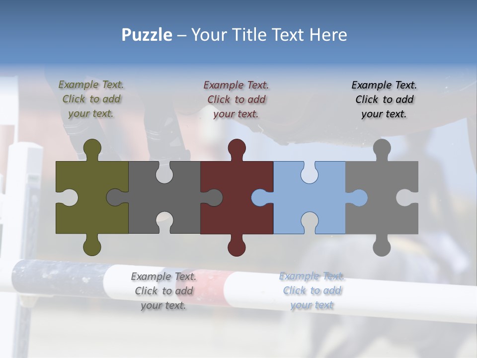 Thorough Bred Equestrian White PowerPoint Template