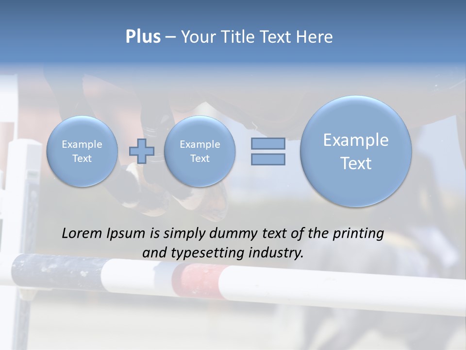 Thorough Bred Equestrian White PowerPoint Template
