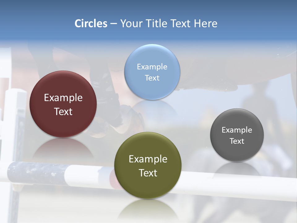 Thorough Bred Equestrian White PowerPoint Template