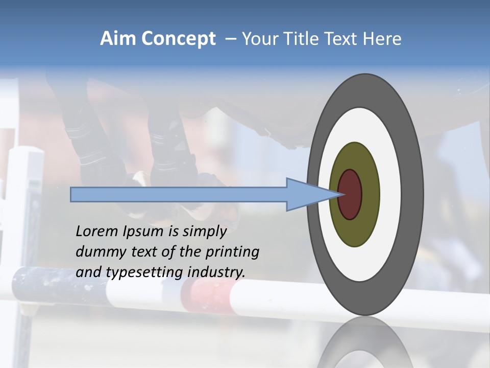 Thorough Bred Equestrian White PowerPoint Template