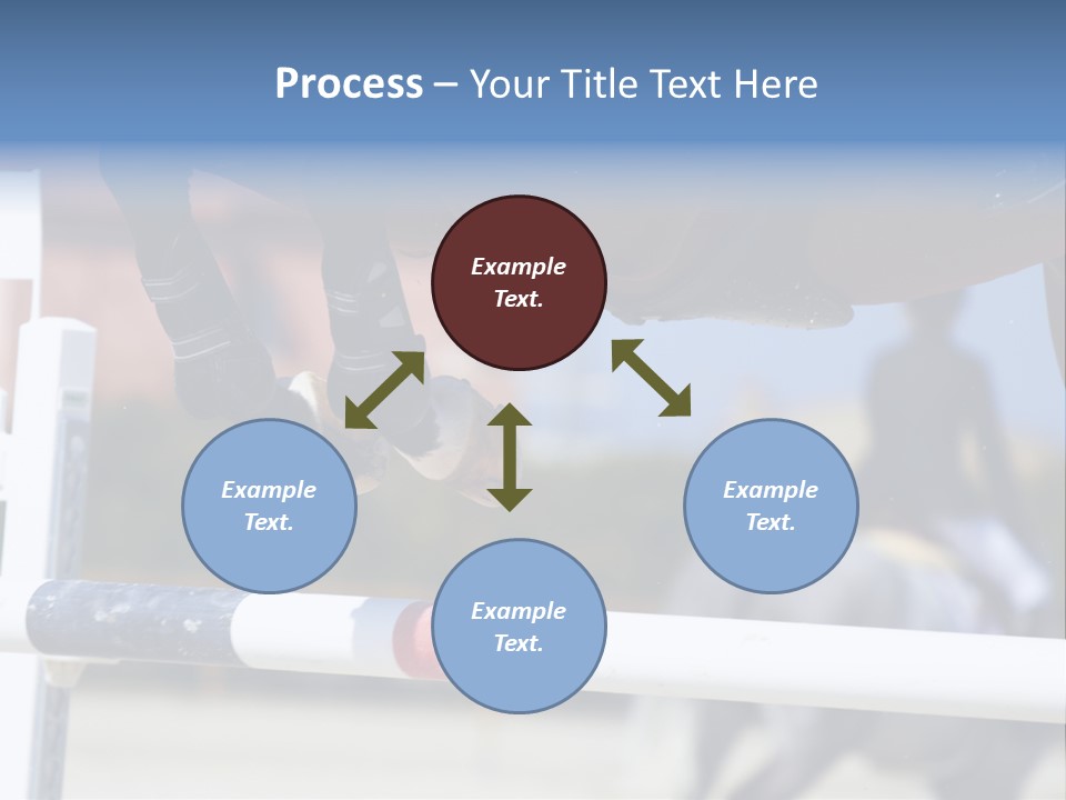 Thorough Bred Equestrian White PowerPoint Template