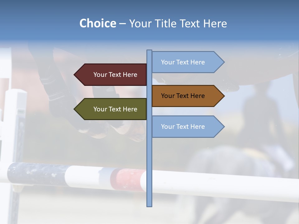 Thorough Bred Equestrian White PowerPoint Template