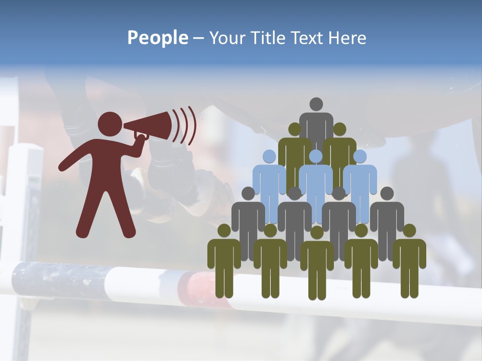 Thorough Bred Equestrian White PowerPoint Template