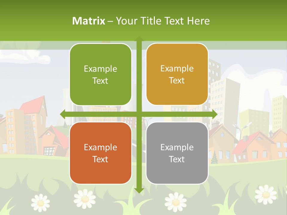 Street City House PowerPoint Template