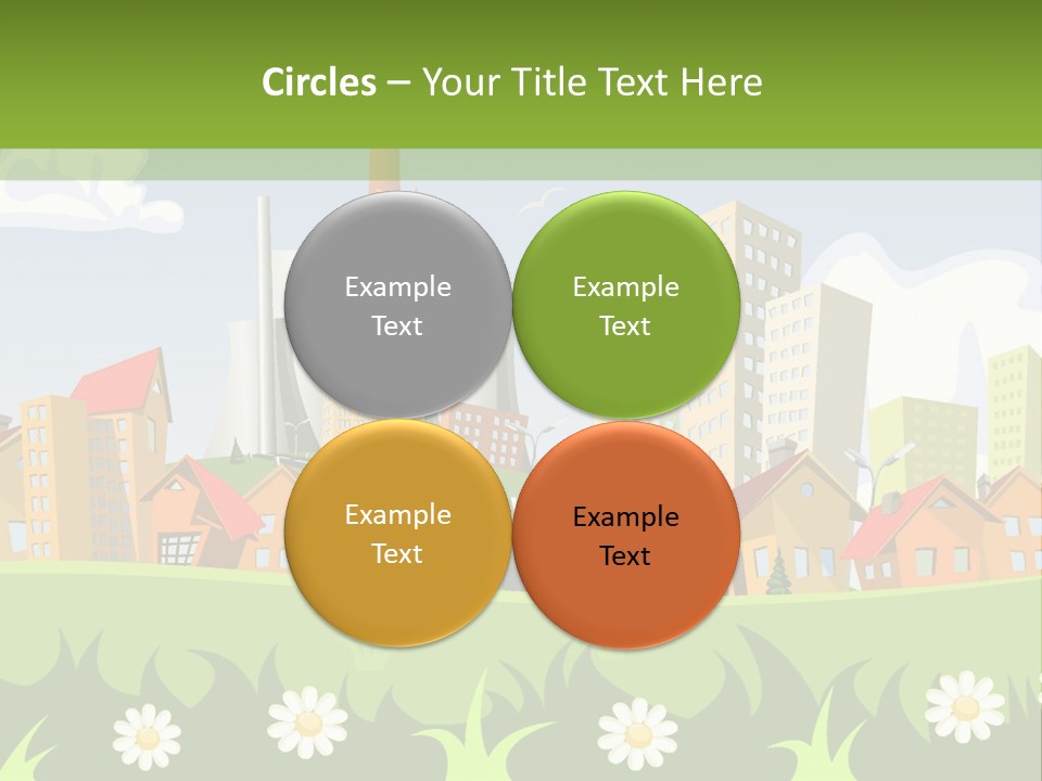 Street City House PowerPoint Template