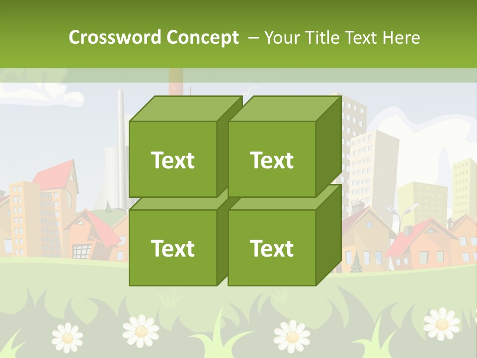 Street City House PowerPoint Template
