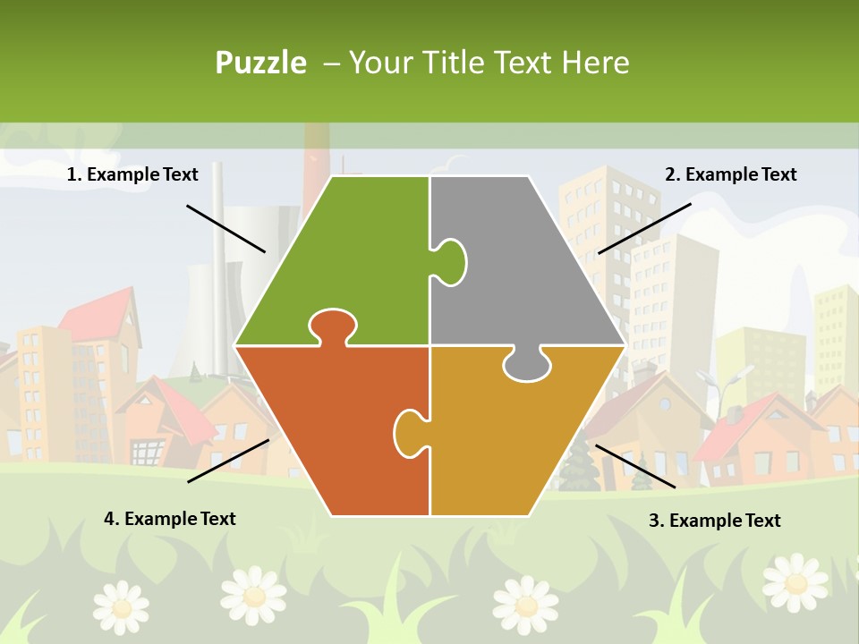 Street City House PowerPoint Template