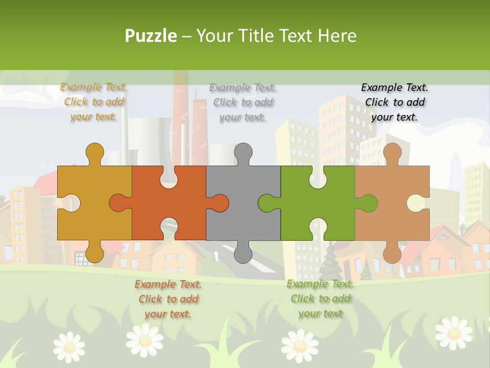 Street City House PowerPoint Template