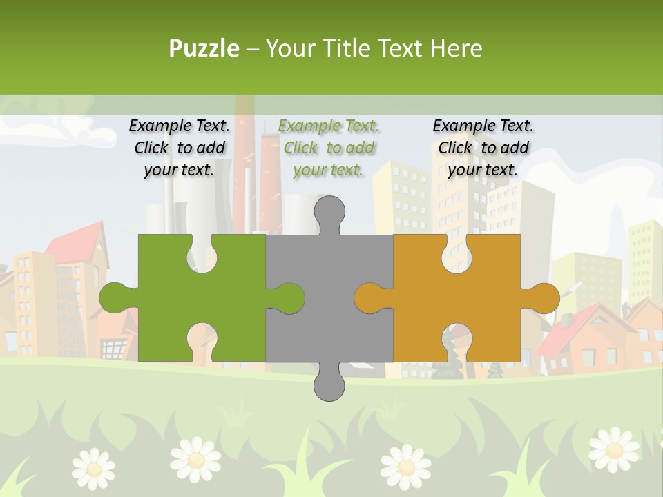 Street City House PowerPoint Template