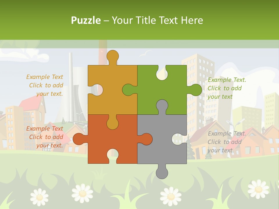 Street City House PowerPoint Template