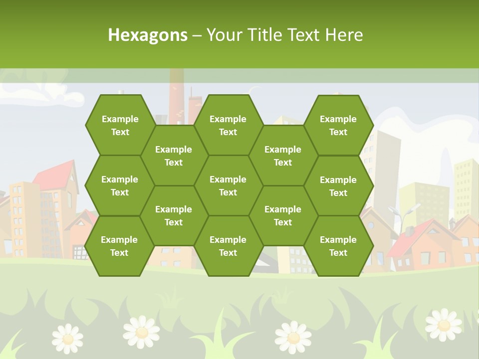 Street City House PowerPoint Template