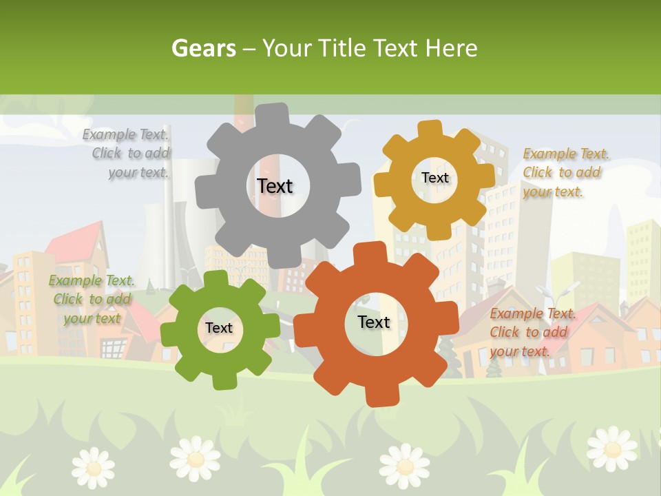 Street City House PowerPoint Template