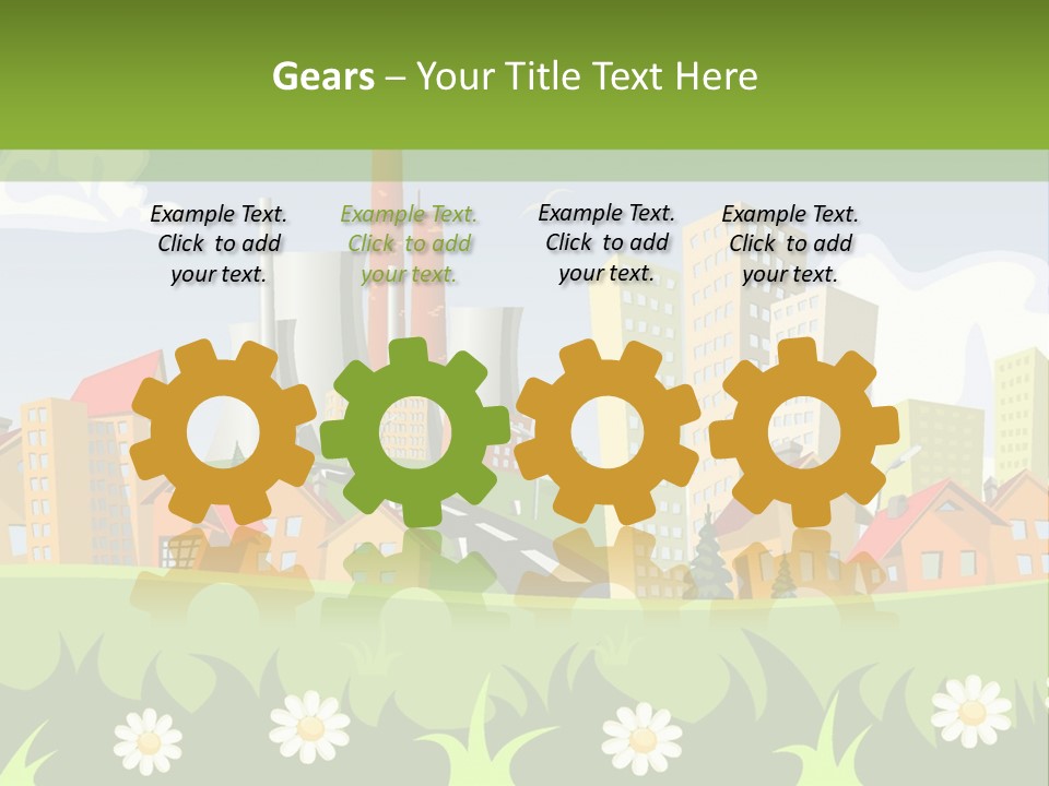 Street City House PowerPoint Template