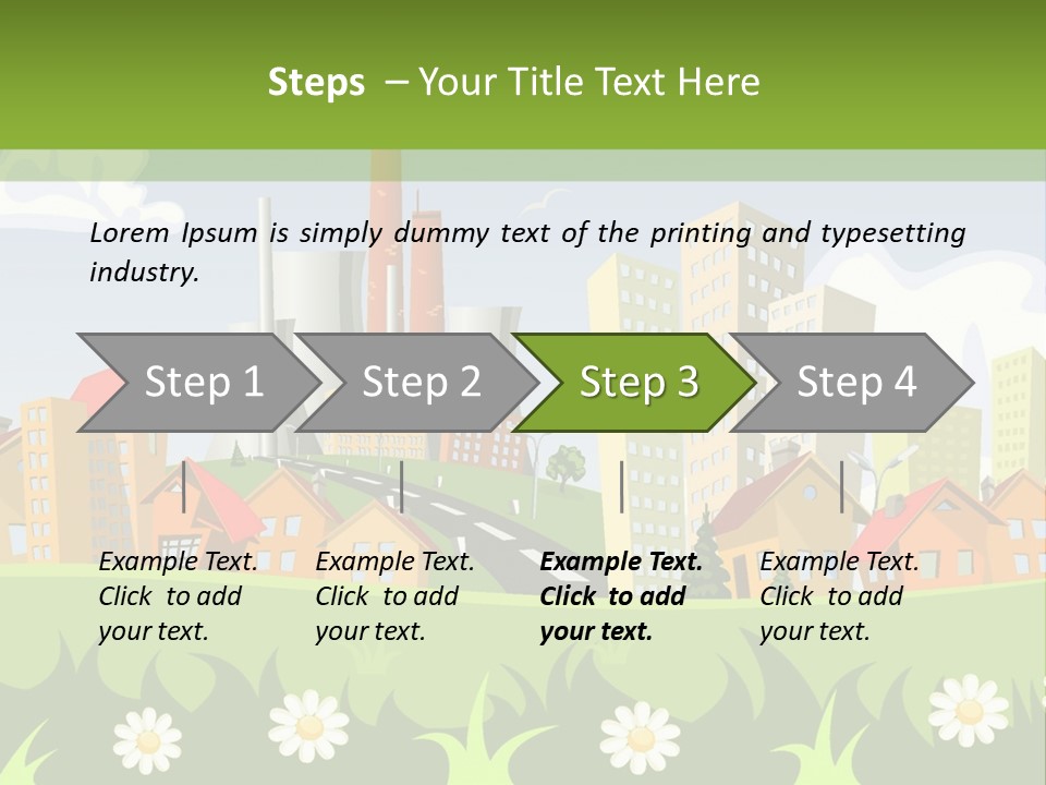 Street City House PowerPoint Template