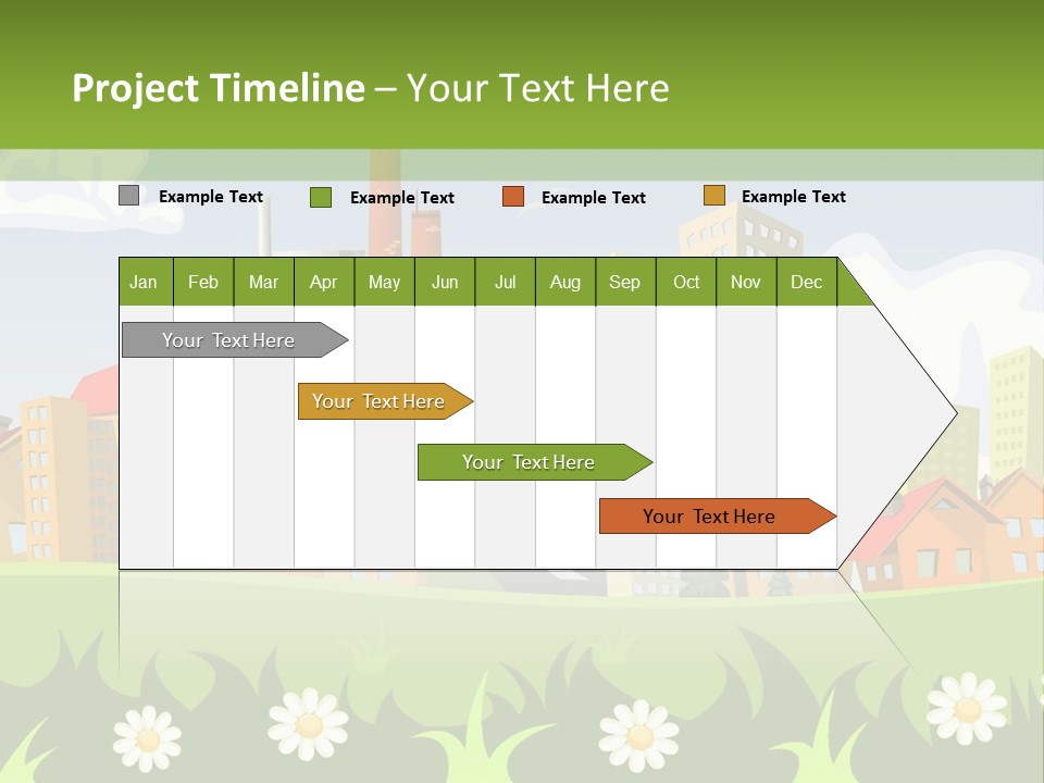 Street City House PowerPoint Template