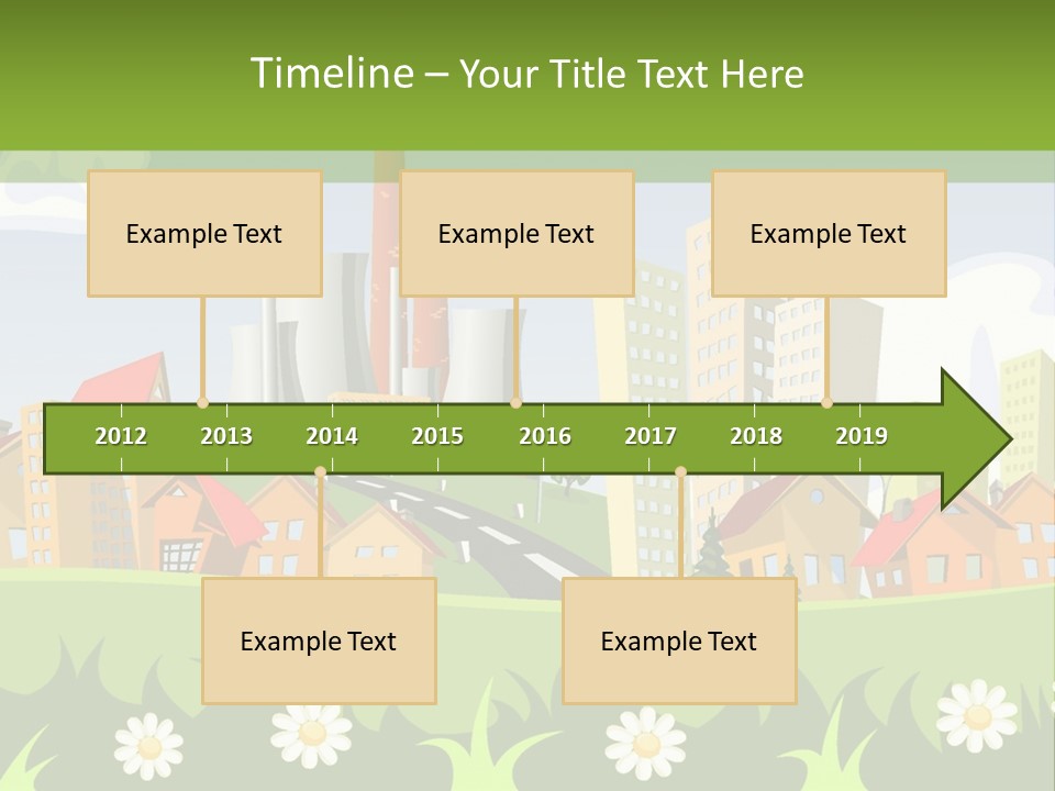 Street City House PowerPoint Template