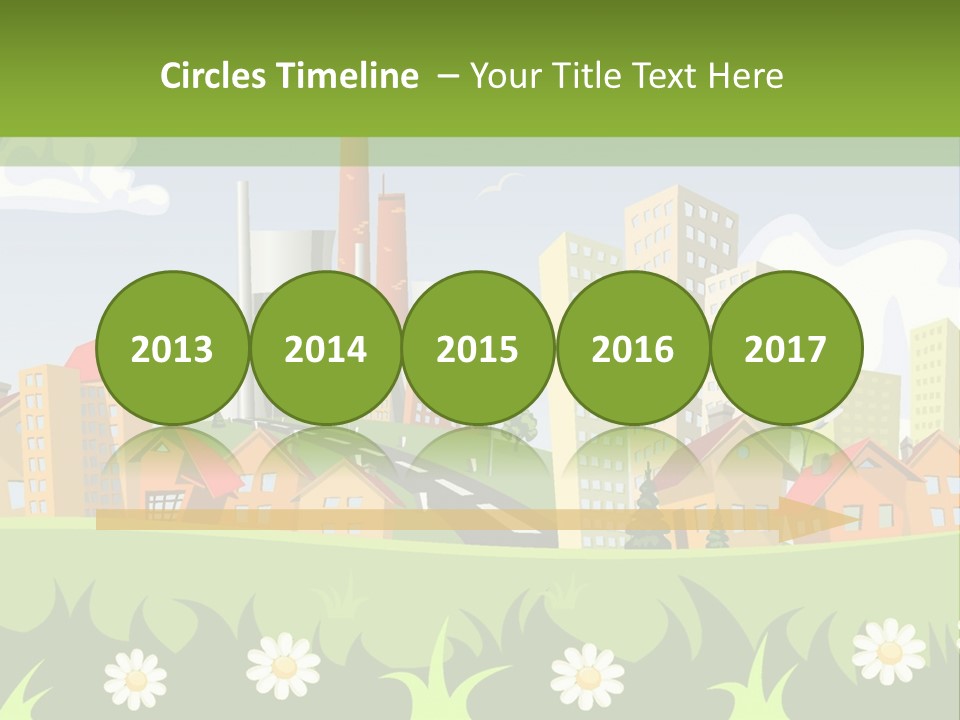 Street City House PowerPoint Template