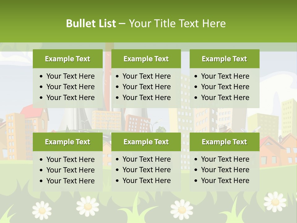 Street City House PowerPoint Template