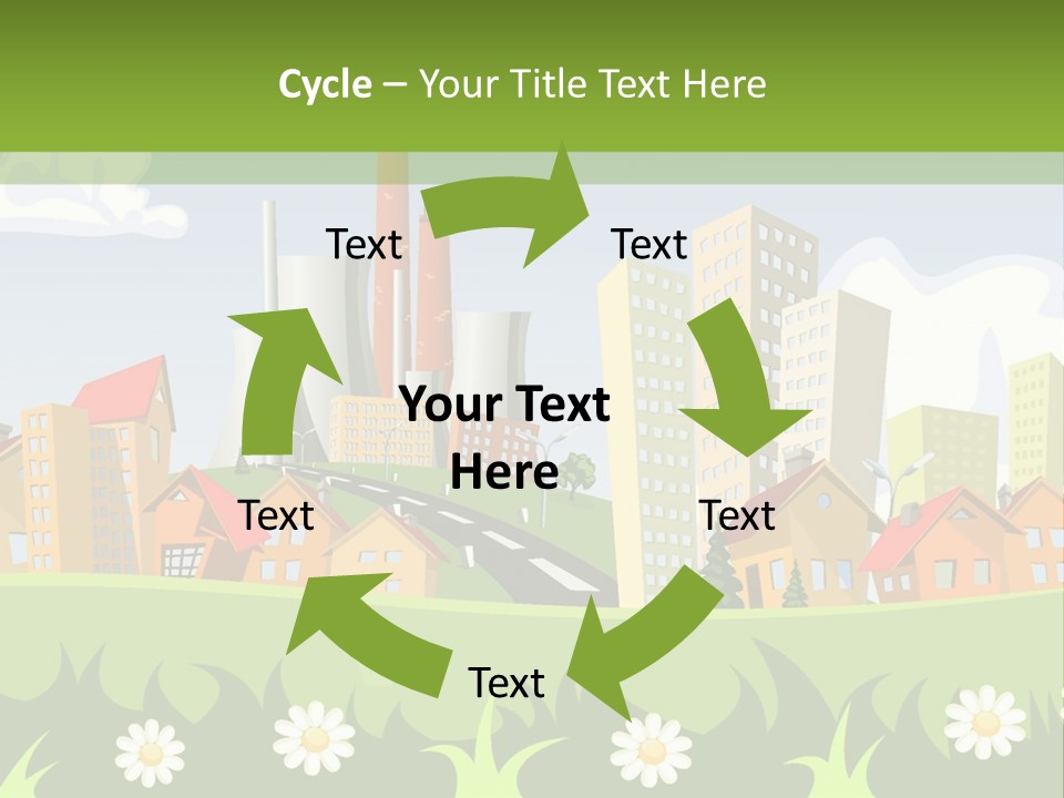 Street City House PowerPoint Template