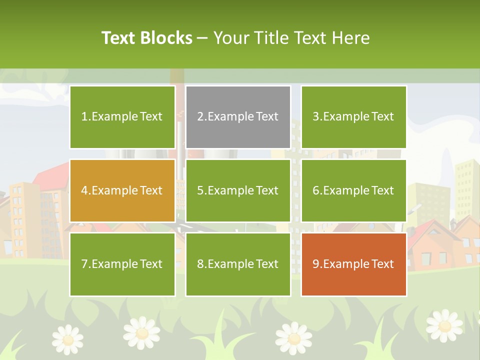 Street City House PowerPoint Template