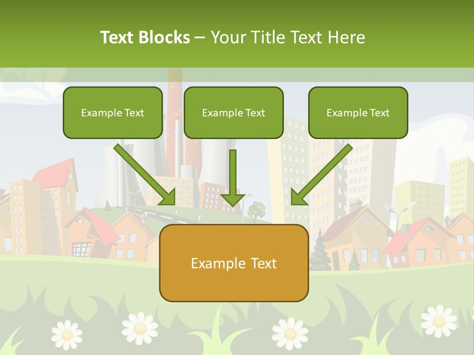 Street City House PowerPoint Template