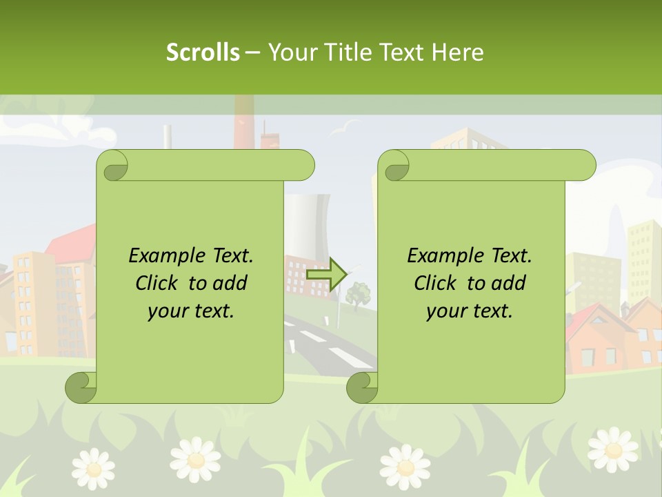 Street City House PowerPoint Template